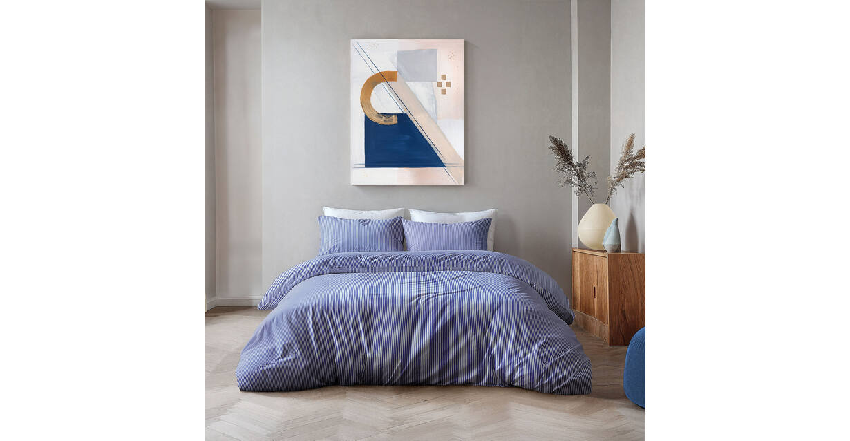 Byrklund Dekbedovertrek Nordic Blue